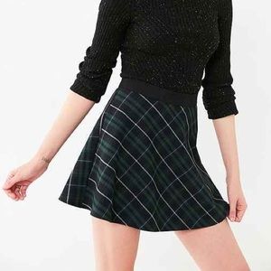 Plaid mini skirt